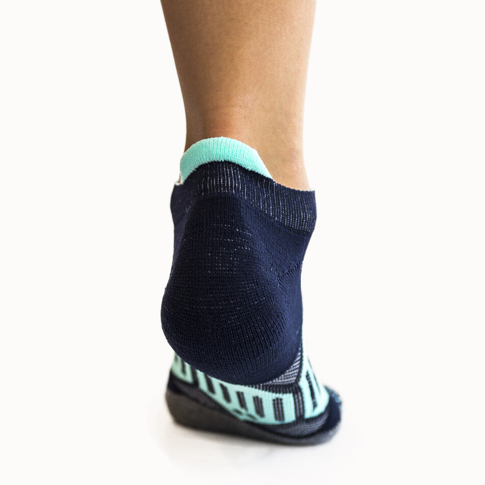 Navy & Mint Runners - Elite Compression Running Socks