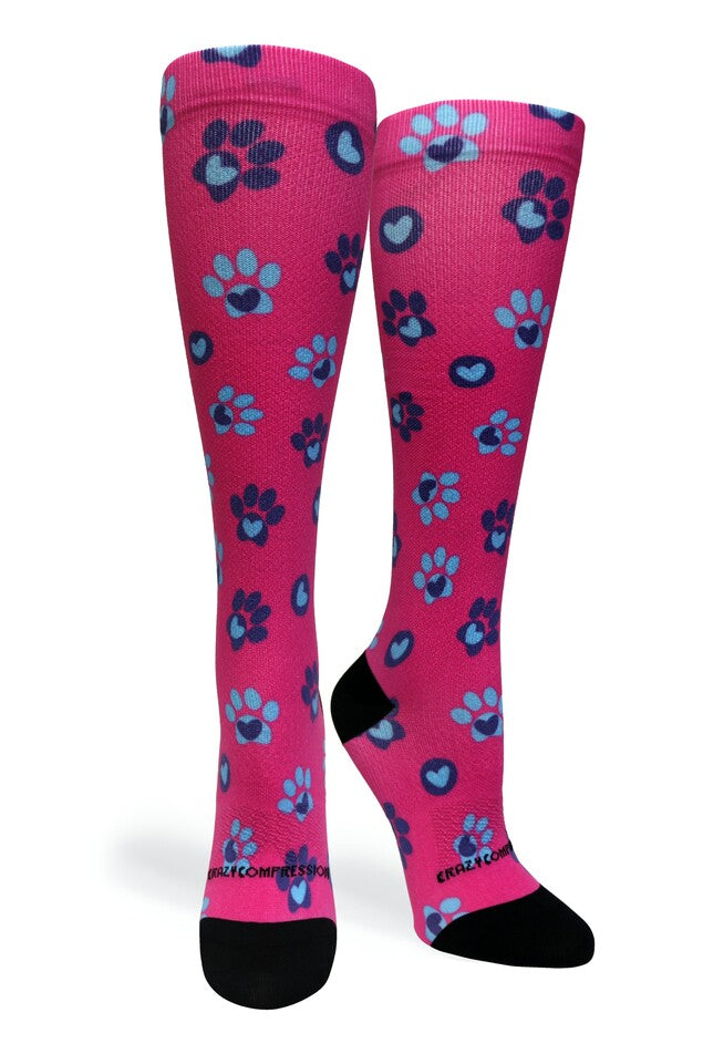Calcetines de compresión de venta libre 360 Pet Paw Love (estándar y extra anchos)