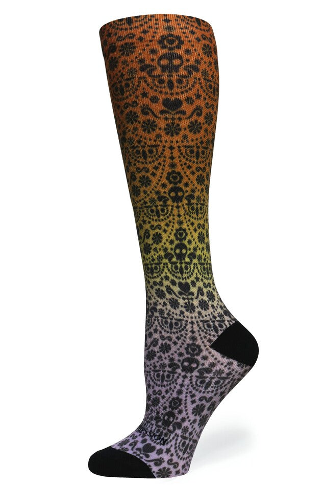 360 Skull Ombré OTC Compression Socks (Standard & Extra Wide)