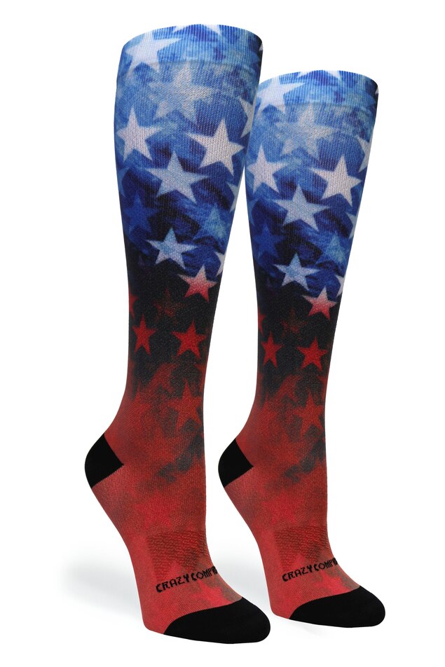 360 Stars of Glory OTC Compression Socks (Standard & Extra Wide)