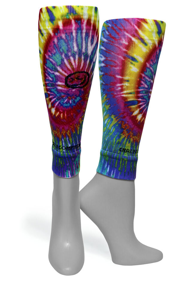 Calf Compression Sleeves - Digital-Tie-Dye