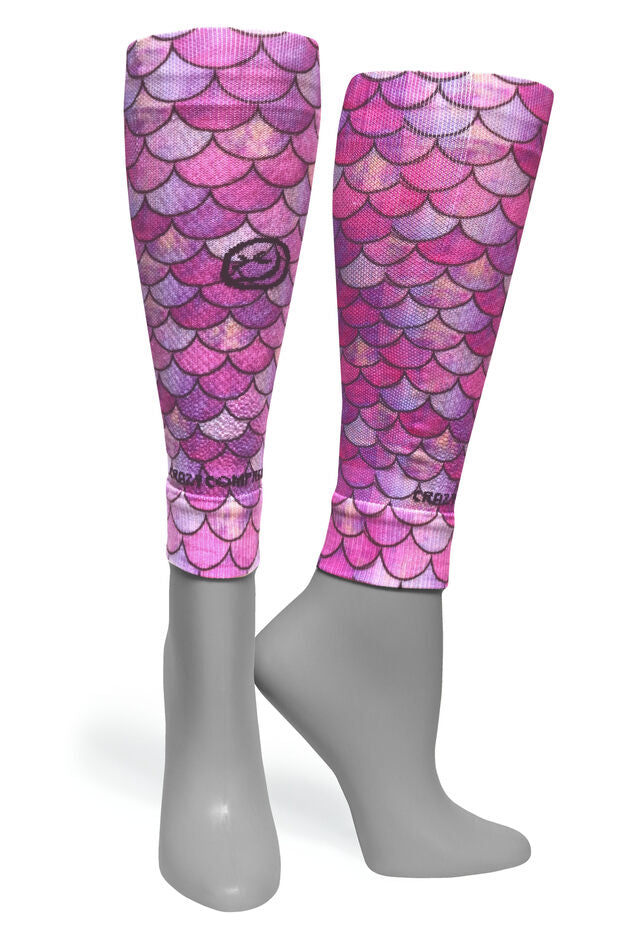 Calf Compression Sleeves - Mermaid Pink