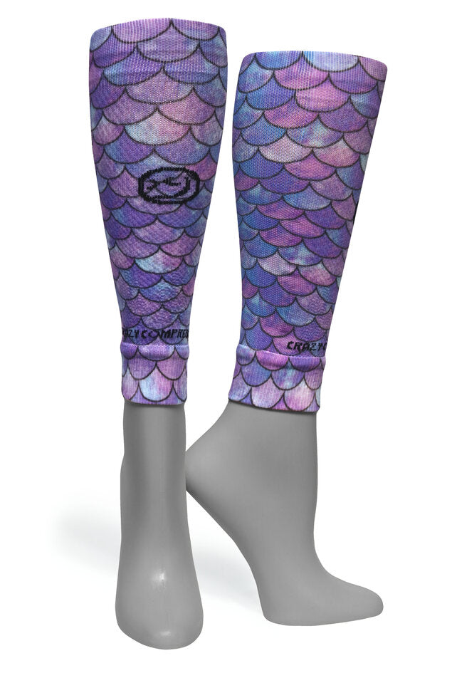 Calf Compression Sleeves - Mermaid Purple