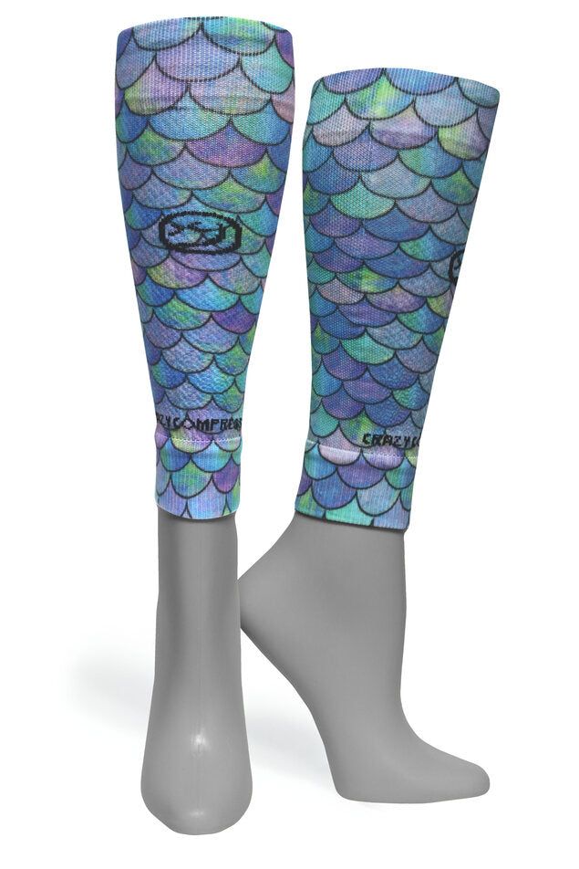 Calf Compression Sleeves - Mermaid Teal