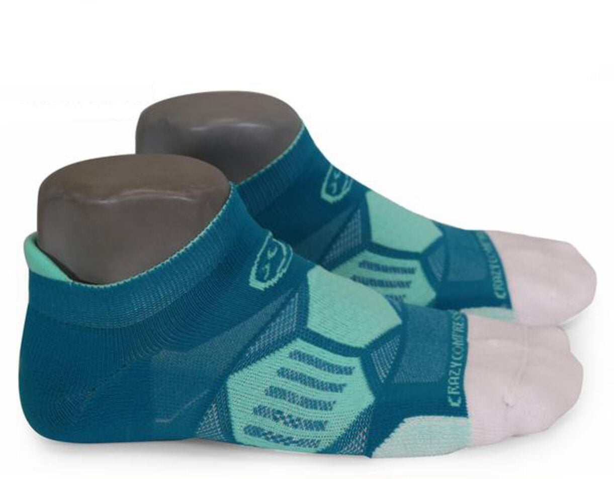 Teal & Lucite - Elite Running Socks