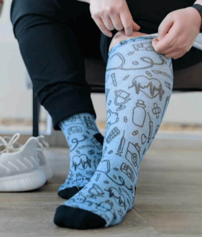 Compression socks plus size