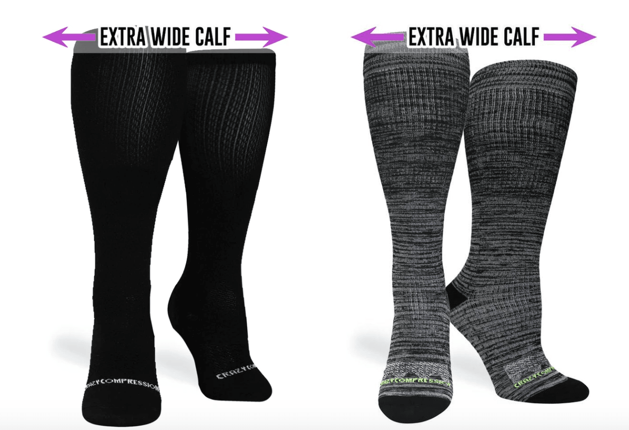 extra-wide compression socks