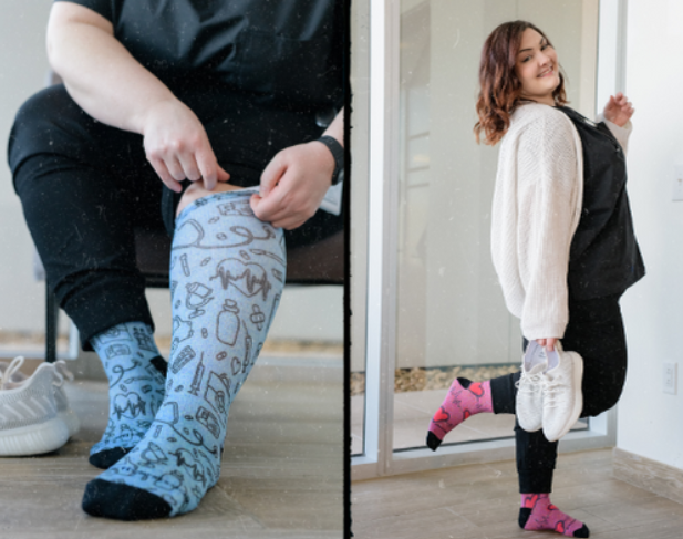 women's wide calf compression socks