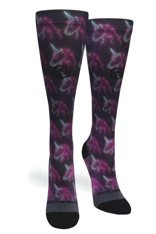 Black Neon Unicorns - (Standard & Extra Wide)