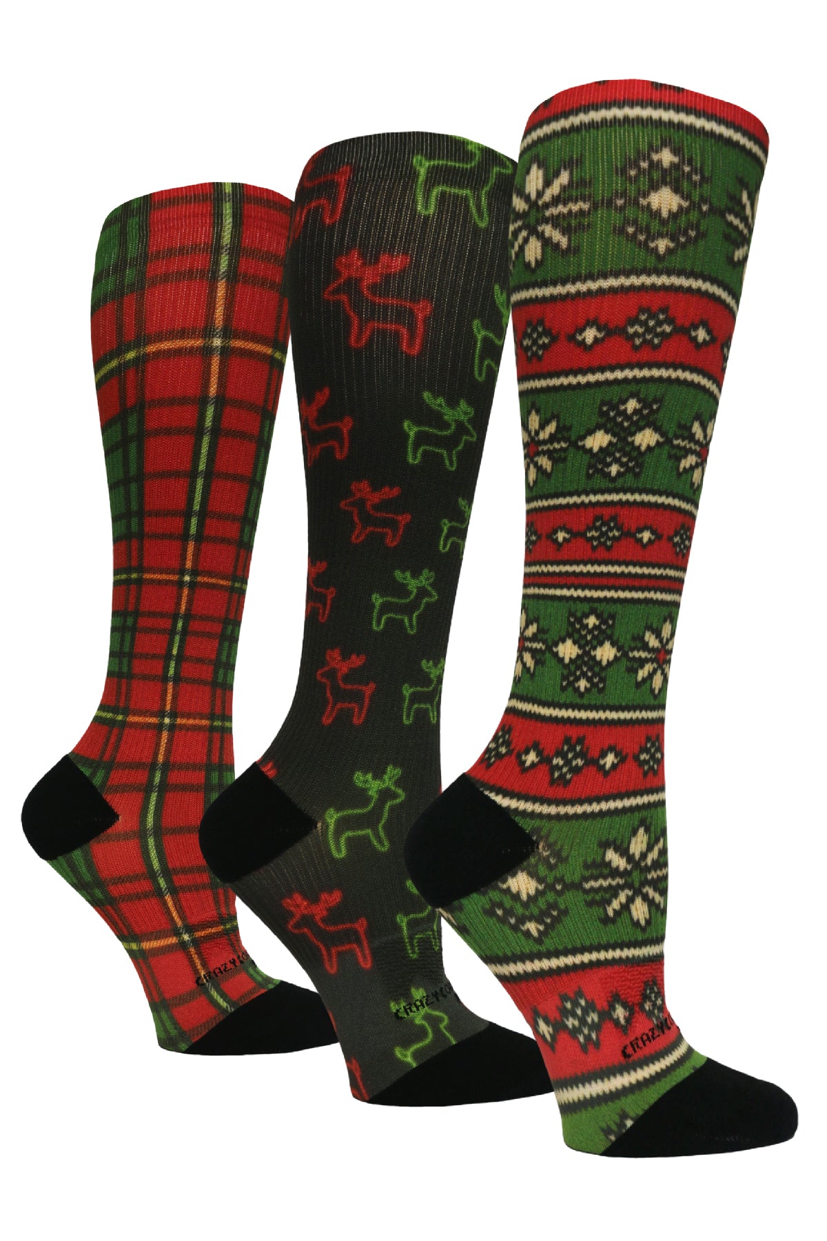 3 Pairs Yuletide - (Standard & Extra Wide)