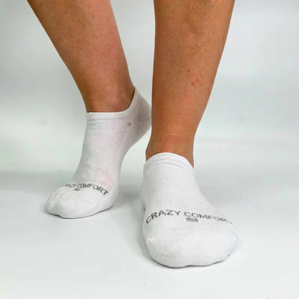 Crazy Low-Cut Socks White