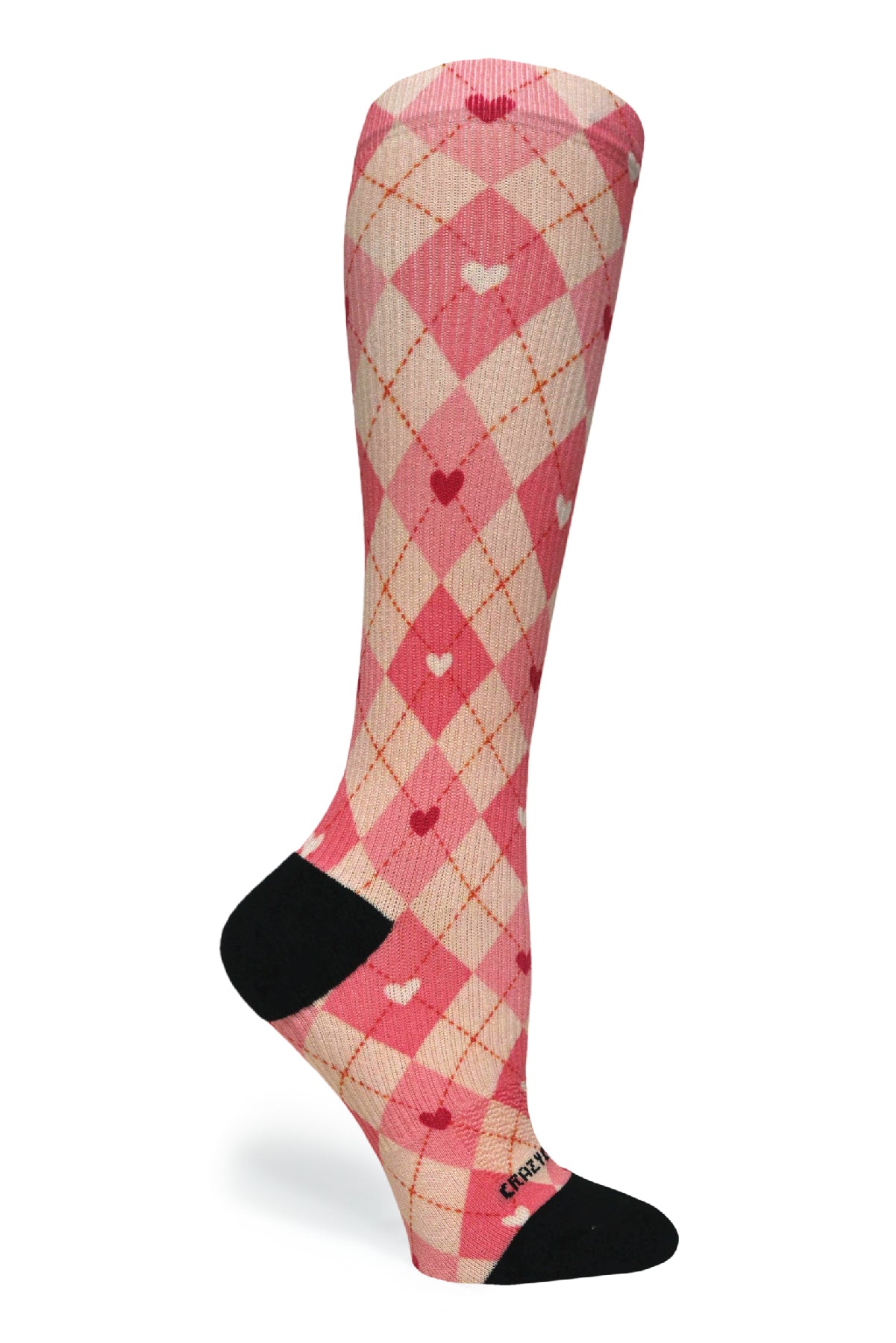 Argyle Hearts - (Standard & Extra Wide)