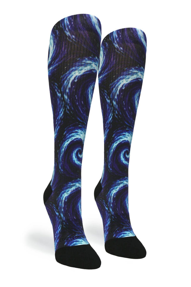 Medias de compresión de venta libre 360 ​​Spring Stripes (estándar y extra anchas) 