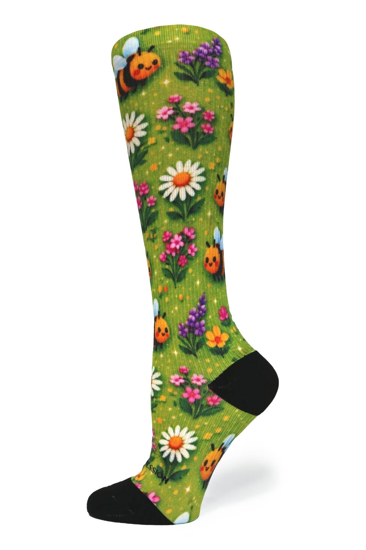 Medias de compresión de venta libre 360 ​​Spring Stripes (estándar y extra anchas) 