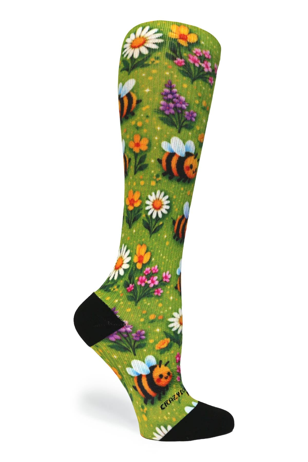 Medias de compresión de venta libre 360 ​​Spring Stripes (estándar y extra anchas) 