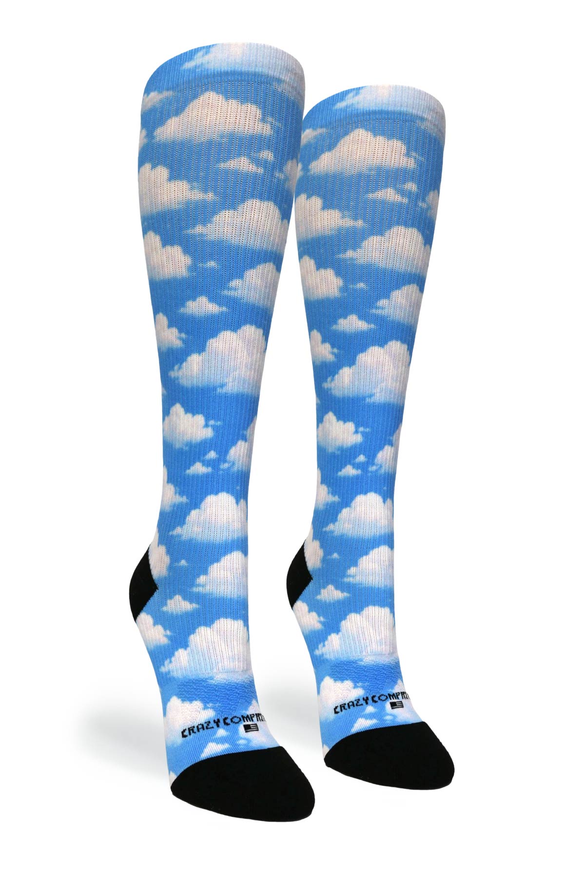 Medias de compresión de venta libre 360 ​​Spring Stripes (estándar y extra anchas) 