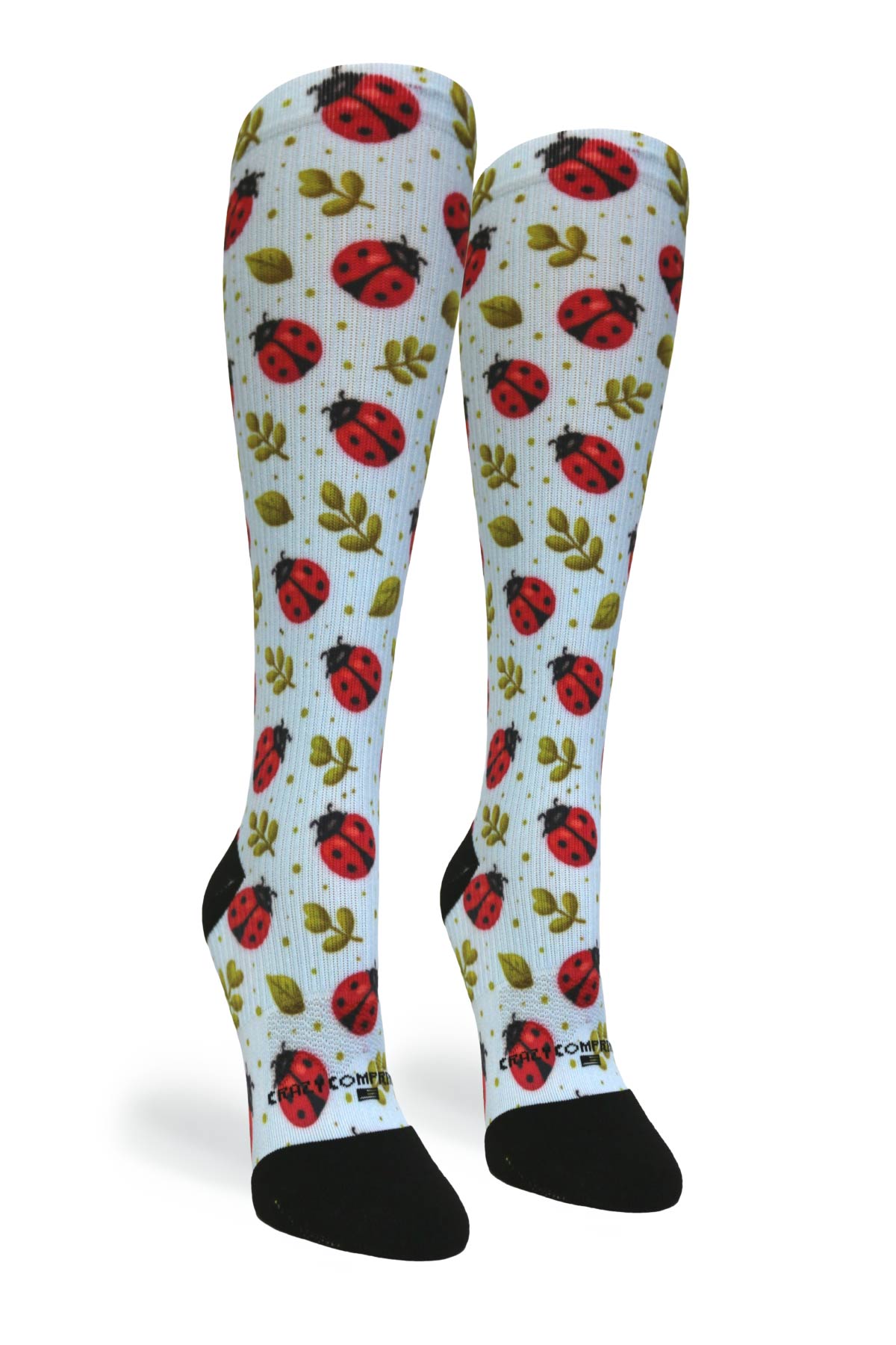 Medias de compresión de venta libre 360 ​​Spring Stripes (estándar y extra anchas) 