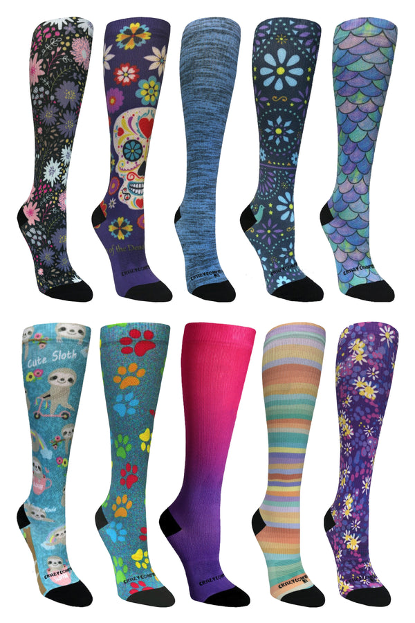 10 Pairs (US) - (Standard & Extra Wide)
