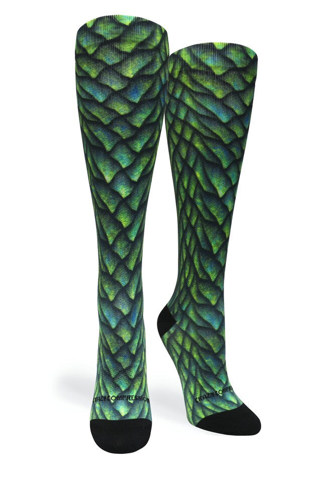 360 Emerald Dragon OTC Compression Socks (Standard & Extra Wide)