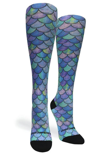 Medias de compresión de venta libre 360 ​​Mermaid Teal (estándar y extra anchas) 