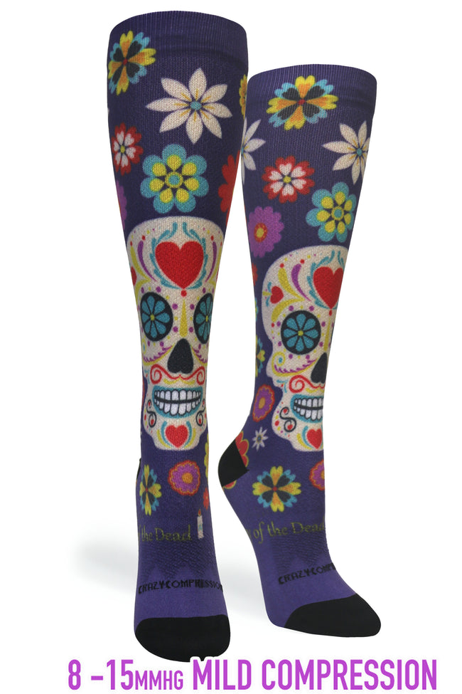 Paquete de 3 pares: 360 Calavera Purple (estándar y extra ancho) 