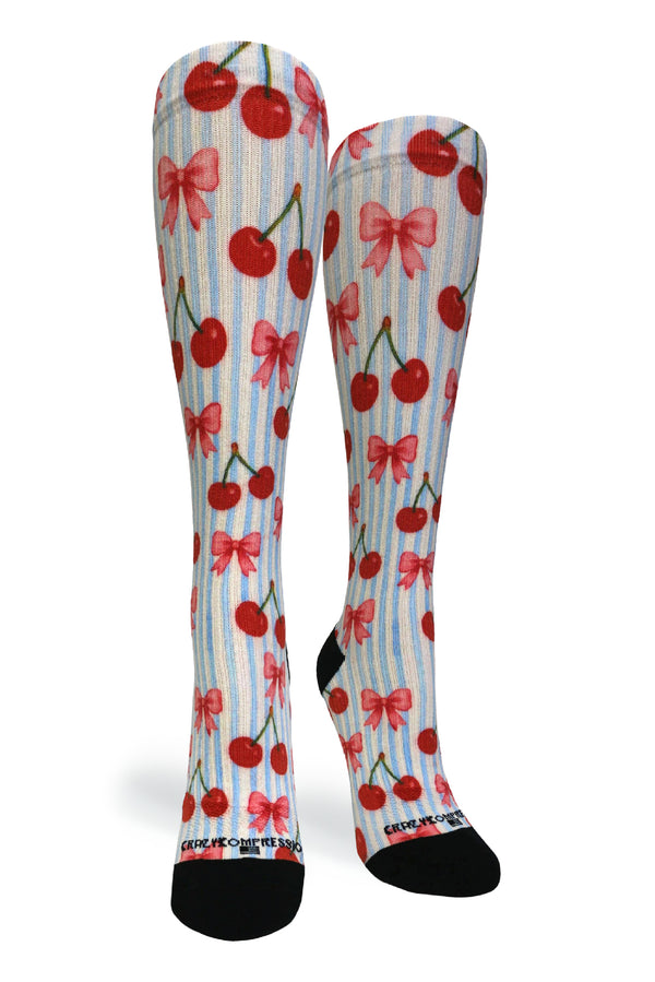 Cherry Stripes - (Standard & Extra Wide)