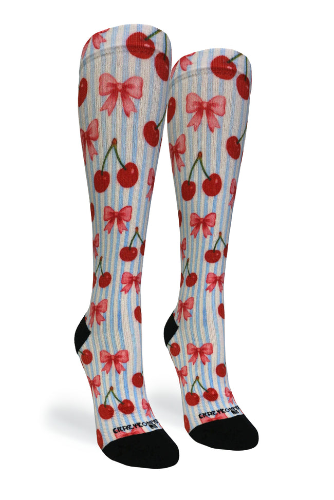 Cherry Stripes - (Standard & Extra Wide)