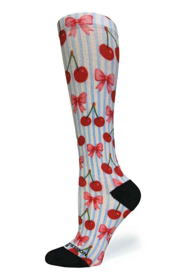 Cherry Stripes - (Standard & Extra Wide)