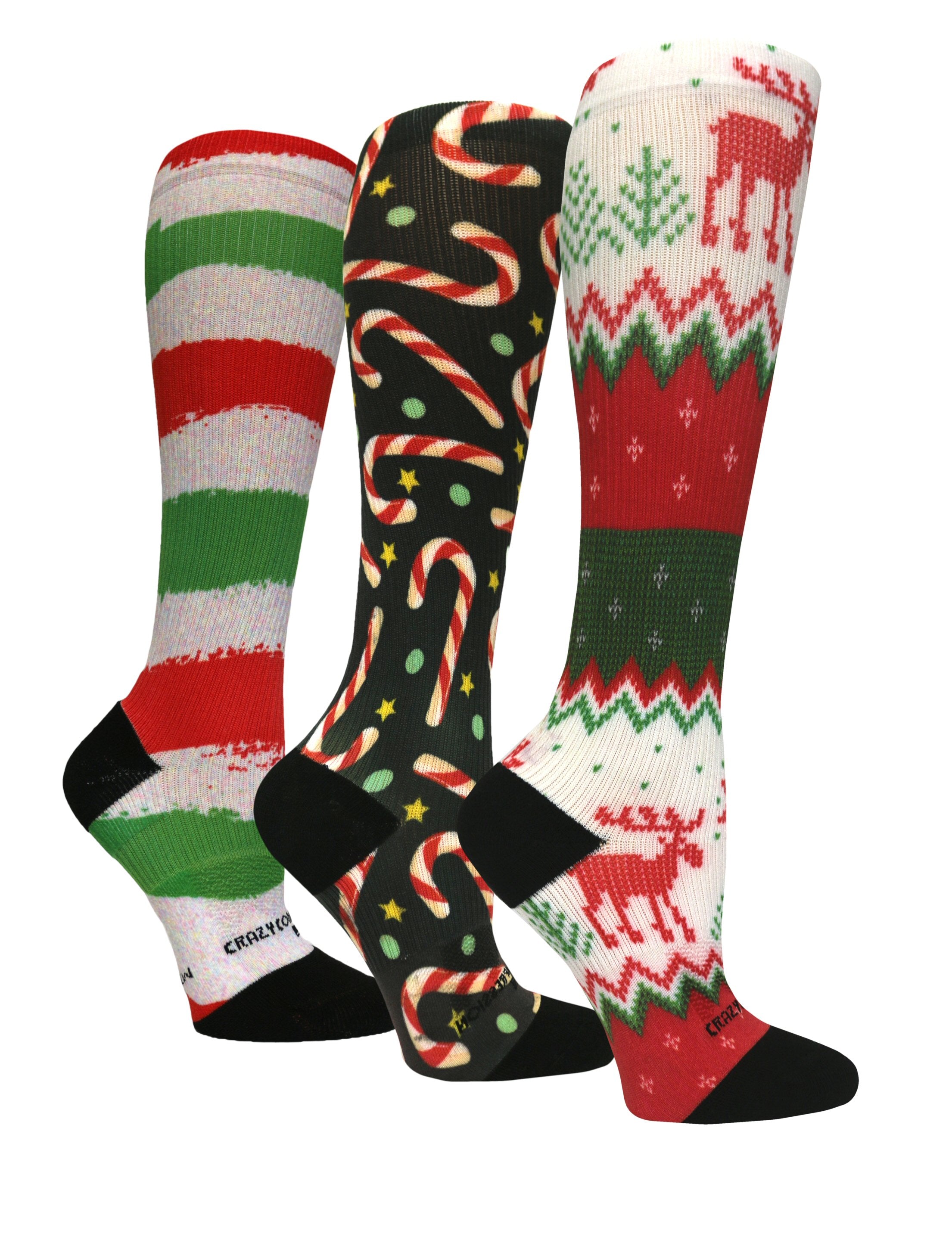 3 Pairs Christmas - (Standard & Extra Wide)