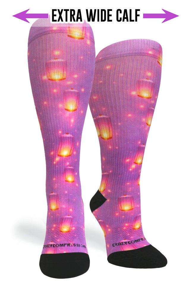 Medias de compresión de venta libre 360 ​​Spring Stripes (estándar y extra anchas) 