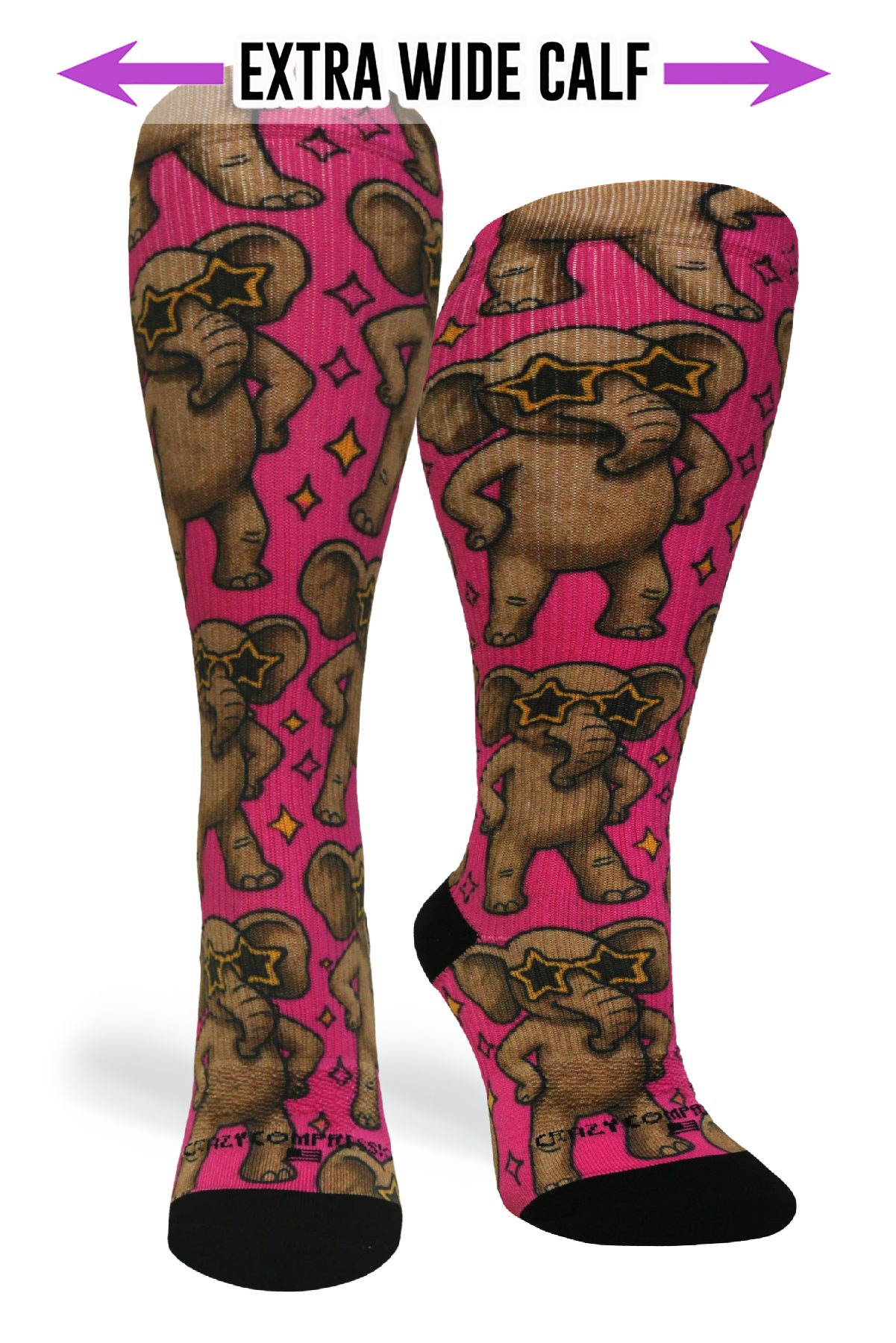 Medias de compresión OTC 360 Space Kitty (estándar y extra anchas) 