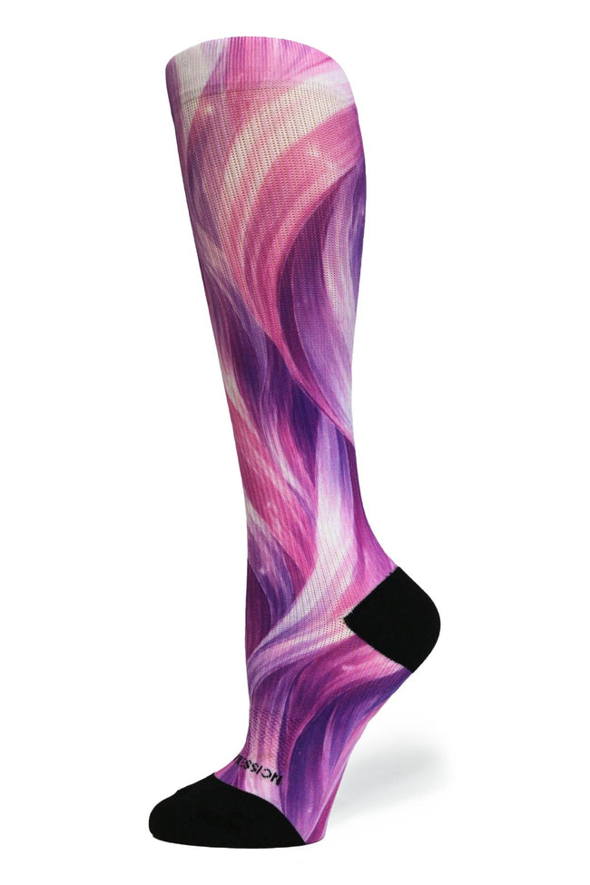 Medias de compresión de venta libre 360 ​​Spring Stripes (estándar y extra anchas) 