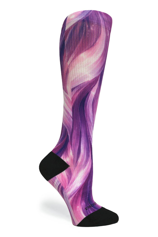 Medias de compresión de venta libre 360 ​​Spring Stripes (estándar y extra anchas) 