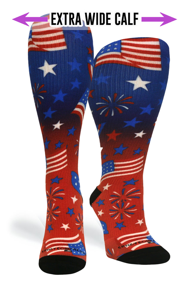 Medias de compresión OTC 360 Waving USA (estándar y extra anchas) 