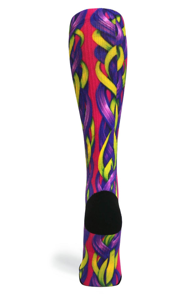 Medias de compresión de venta libre 360 ​​Spring Stripes (estándar y extra anchas) 