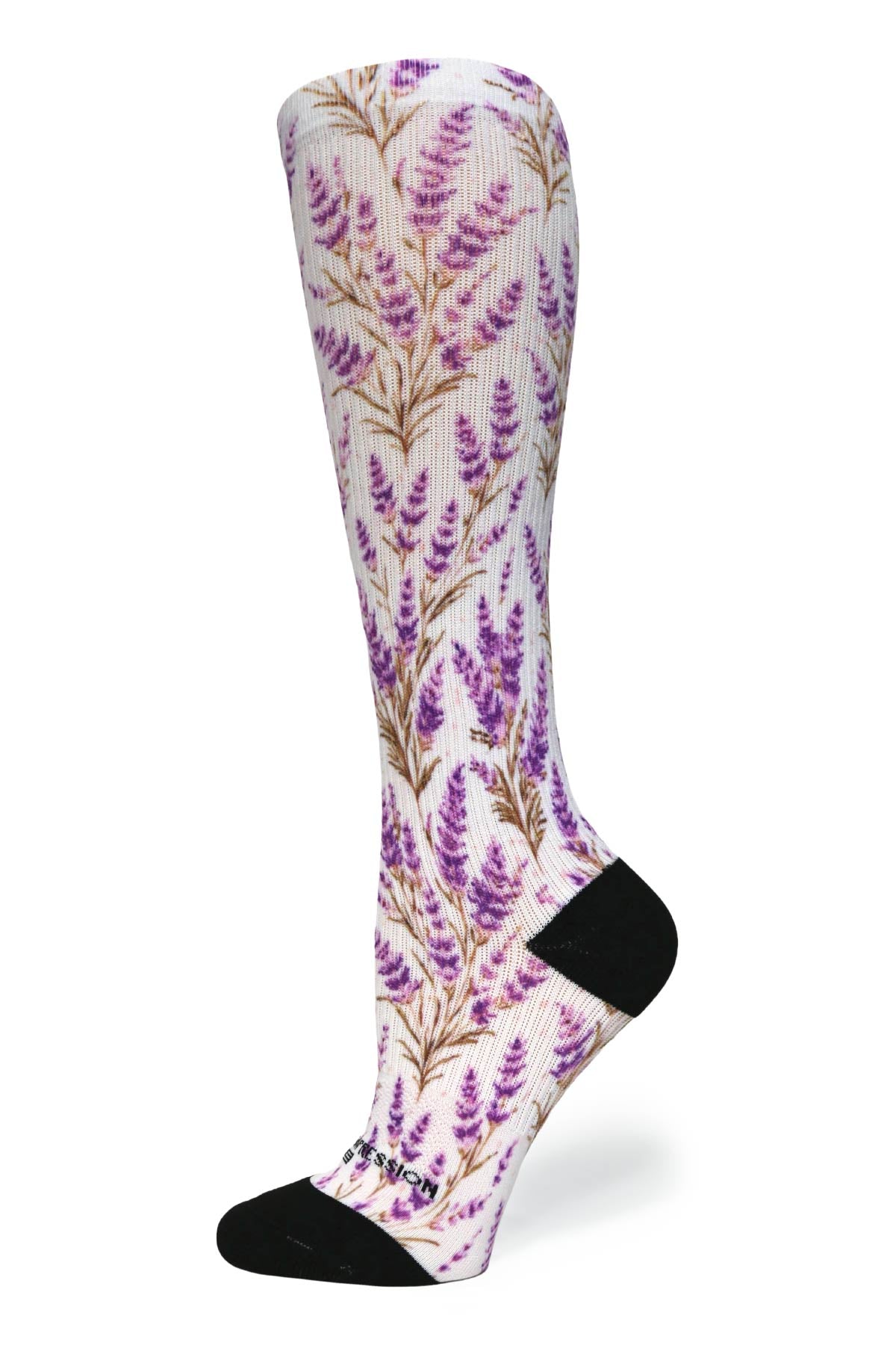 Medias de compresión de venta libre 360 ​​Spring Stripes (estándar y extra anchas) 