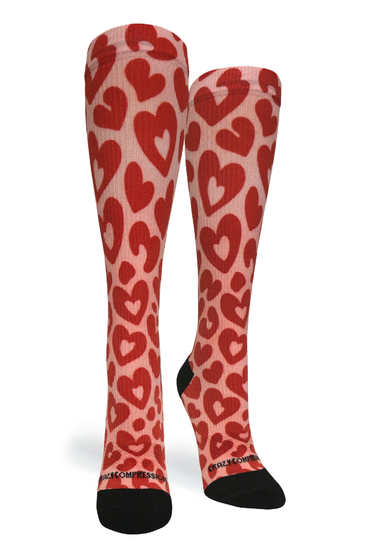 Leopard Hearts - (Standard & Extra Wide)