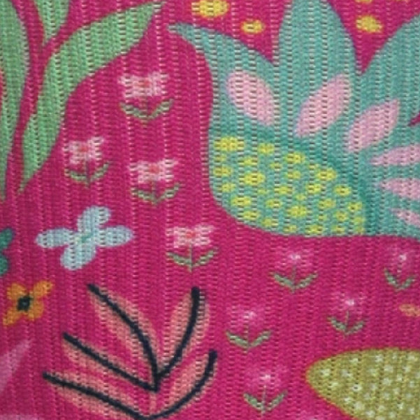 Medias de compresión de venta libre con estampado floral 360 Magenta (estándar y extra anchas) 
