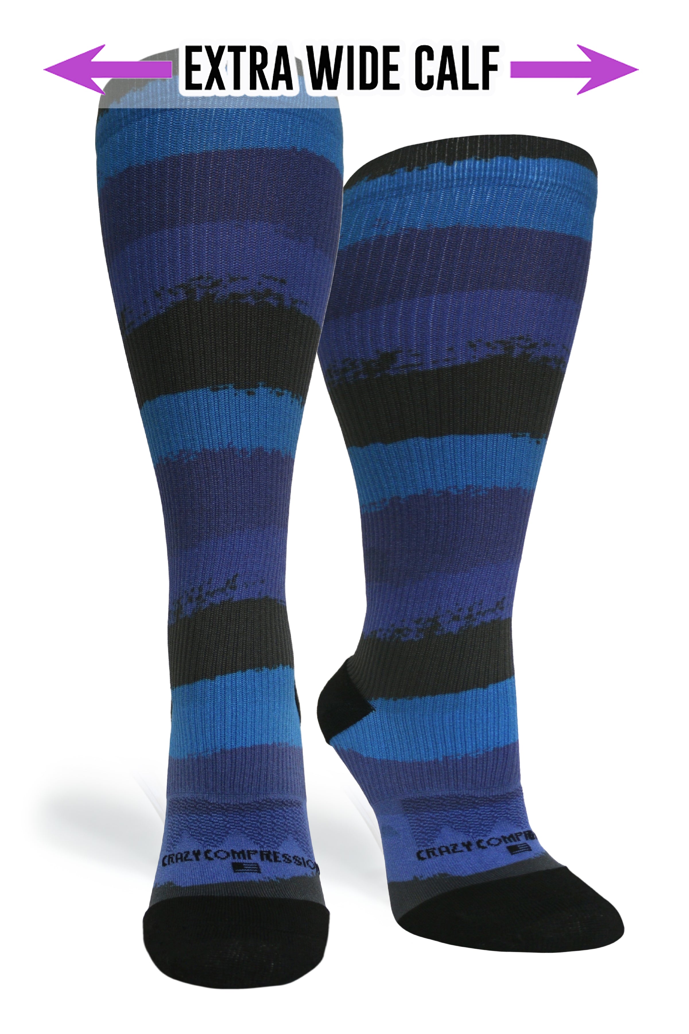 Midnight Stripes - (Standard & Extra Wide)