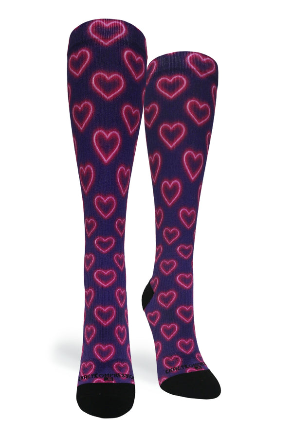 Neon Hearts - (Standard & Extra Wide)