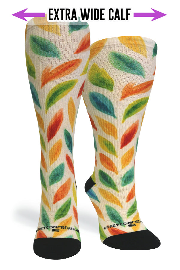 Painted Leaves - (Standard & Extra Wide)