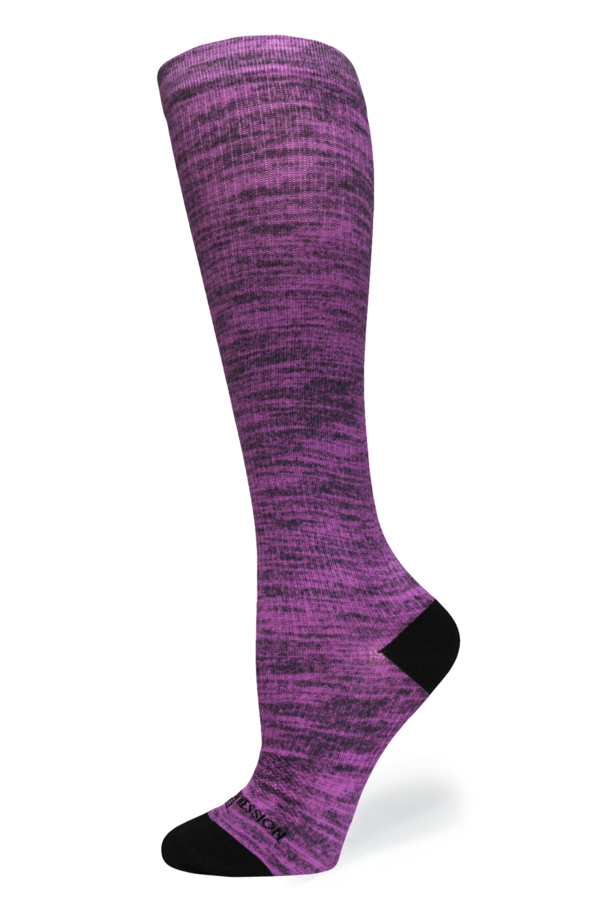 360 Purple Heather OTC Compression Socks (Standard & Extra Wide)