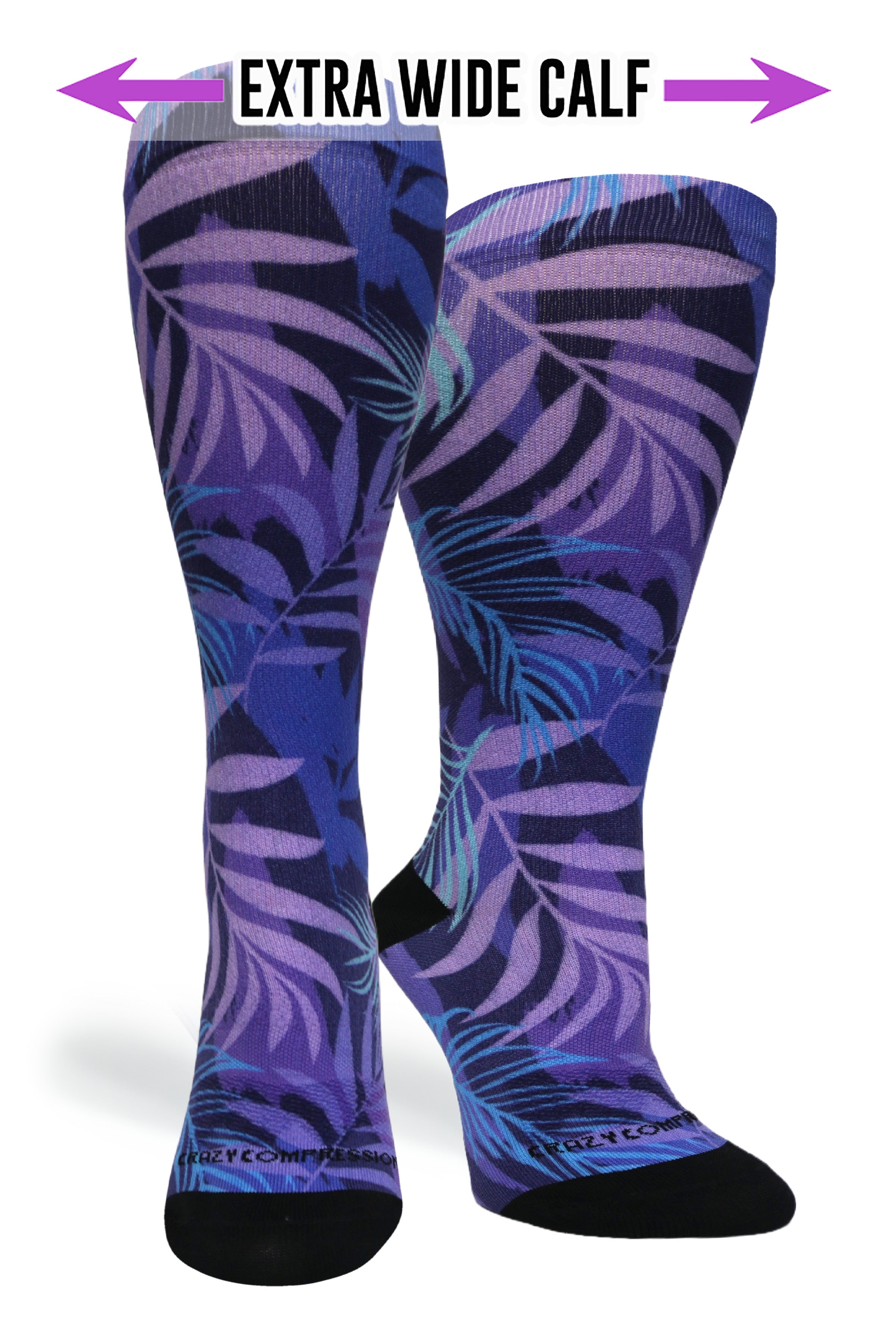 360 Purple Jungle OTC Compression Socks (Standard & Extra Wide)