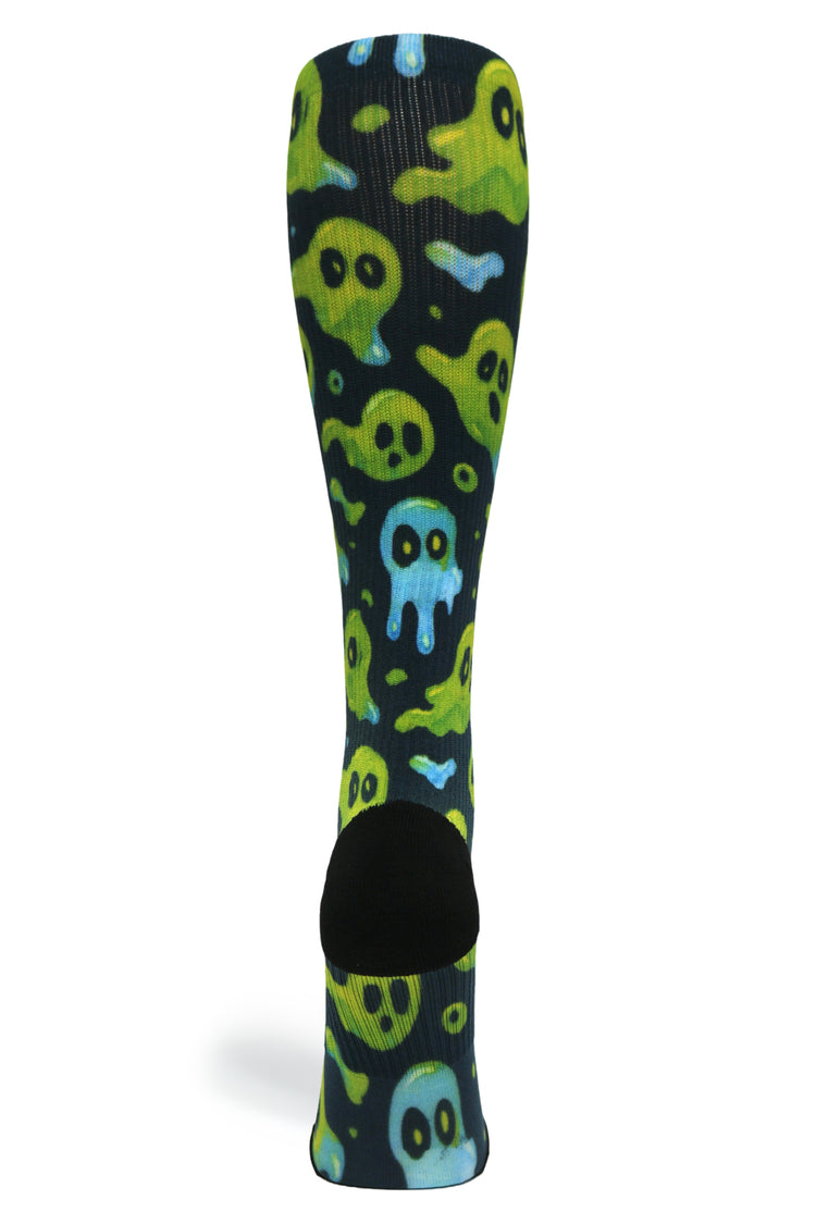 Medias de compresión de venta libre 360 ​​Dark Skulls (estándar y extra anchas) 