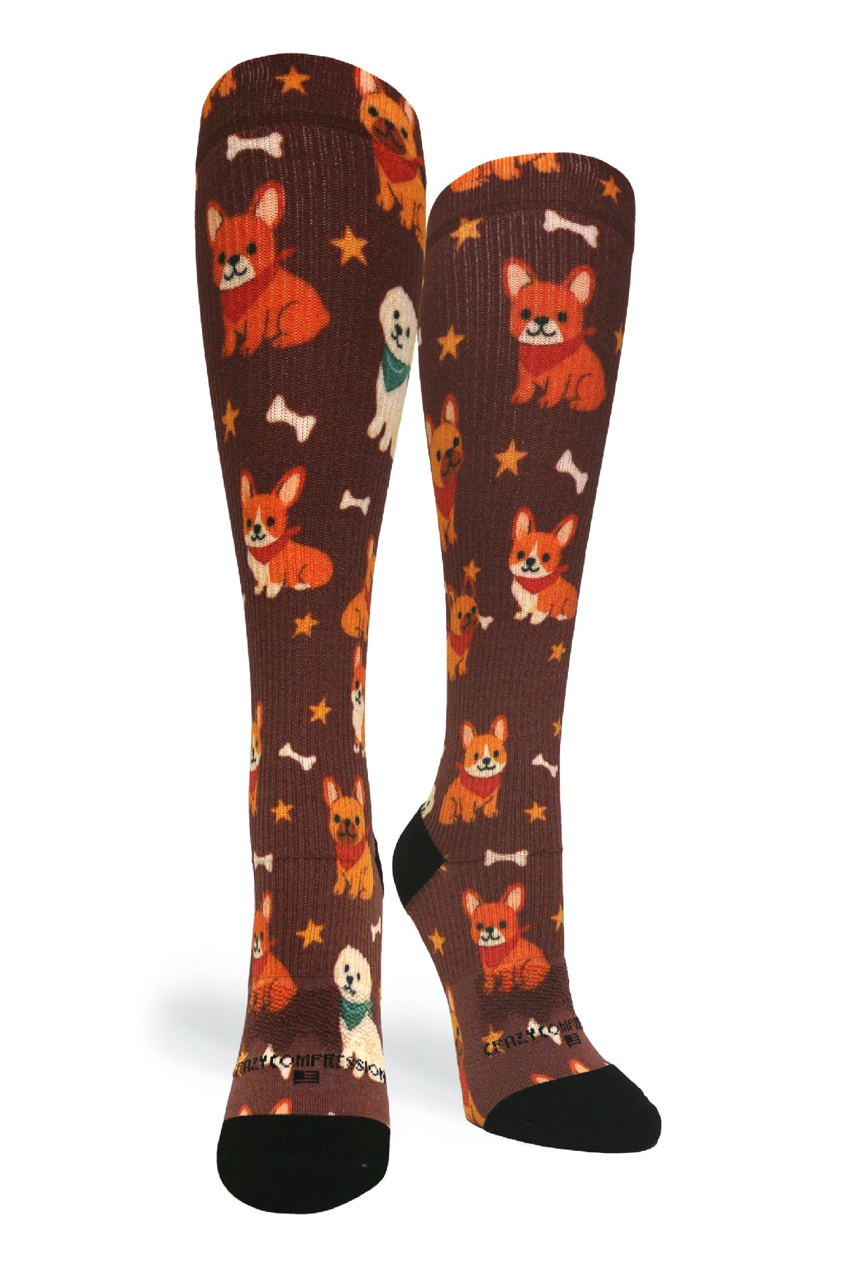 Medias de compresión OTC 360 Space Kitty (estándar y extra anchas) 