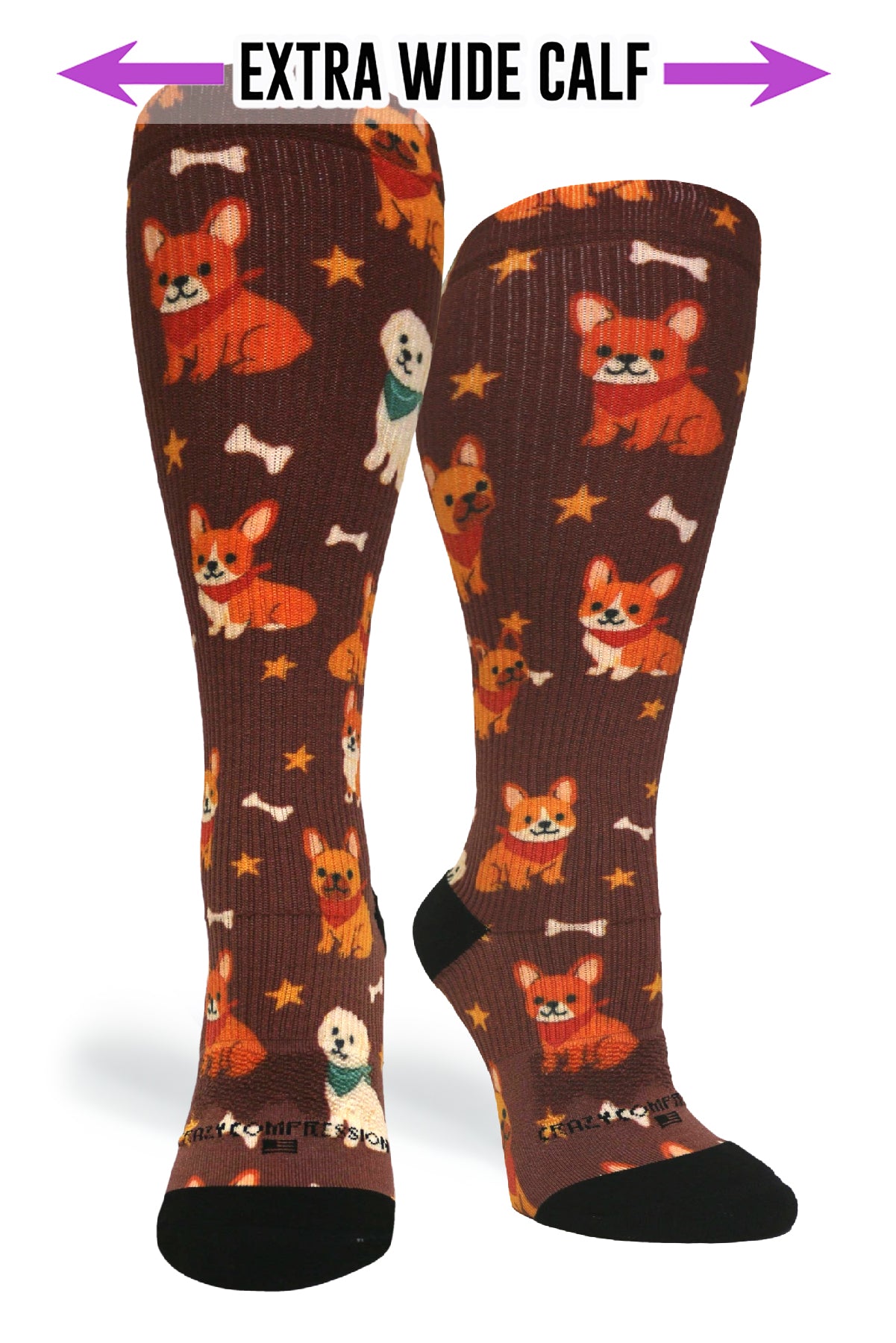 Medias de compresión OTC 360 Space Kitty (estándar y extra anchas) 