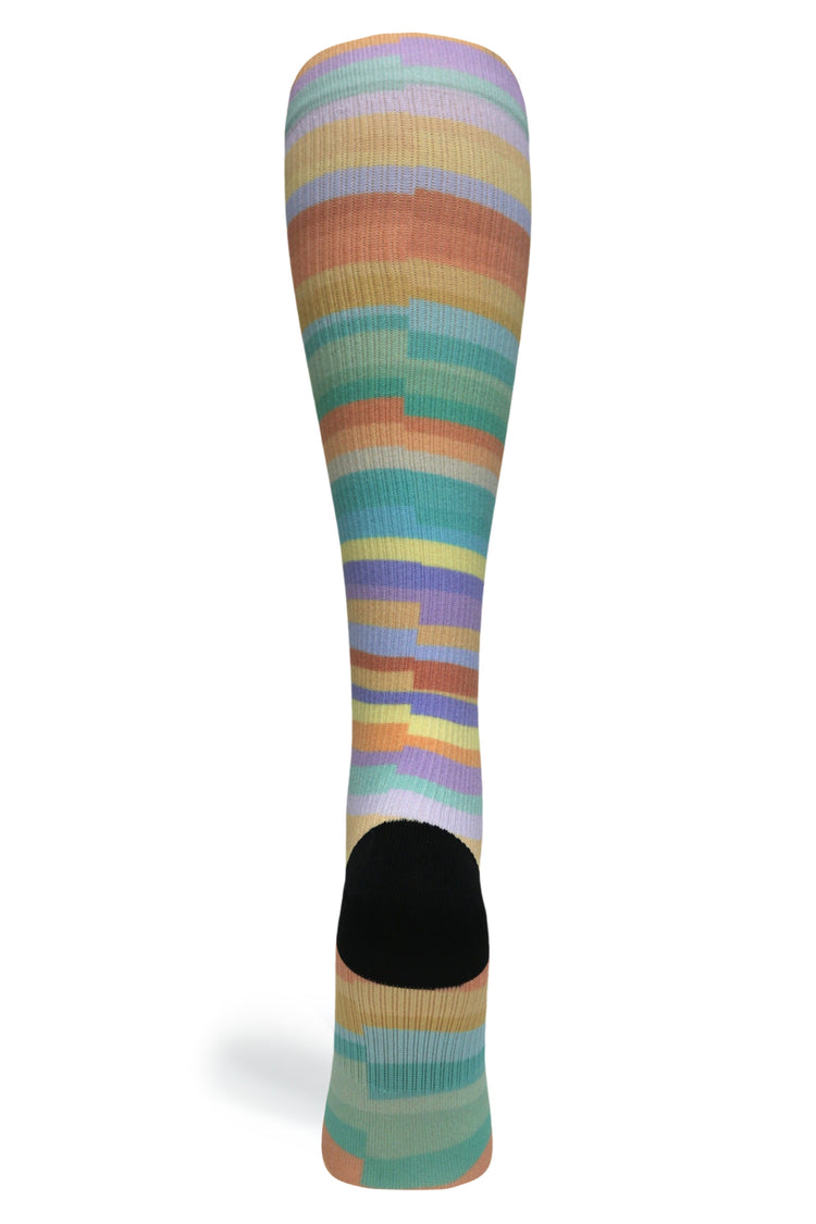 Calcetines de compresión de venta libre 360 ​​Spring Stripes (estándar y extra anchos) 