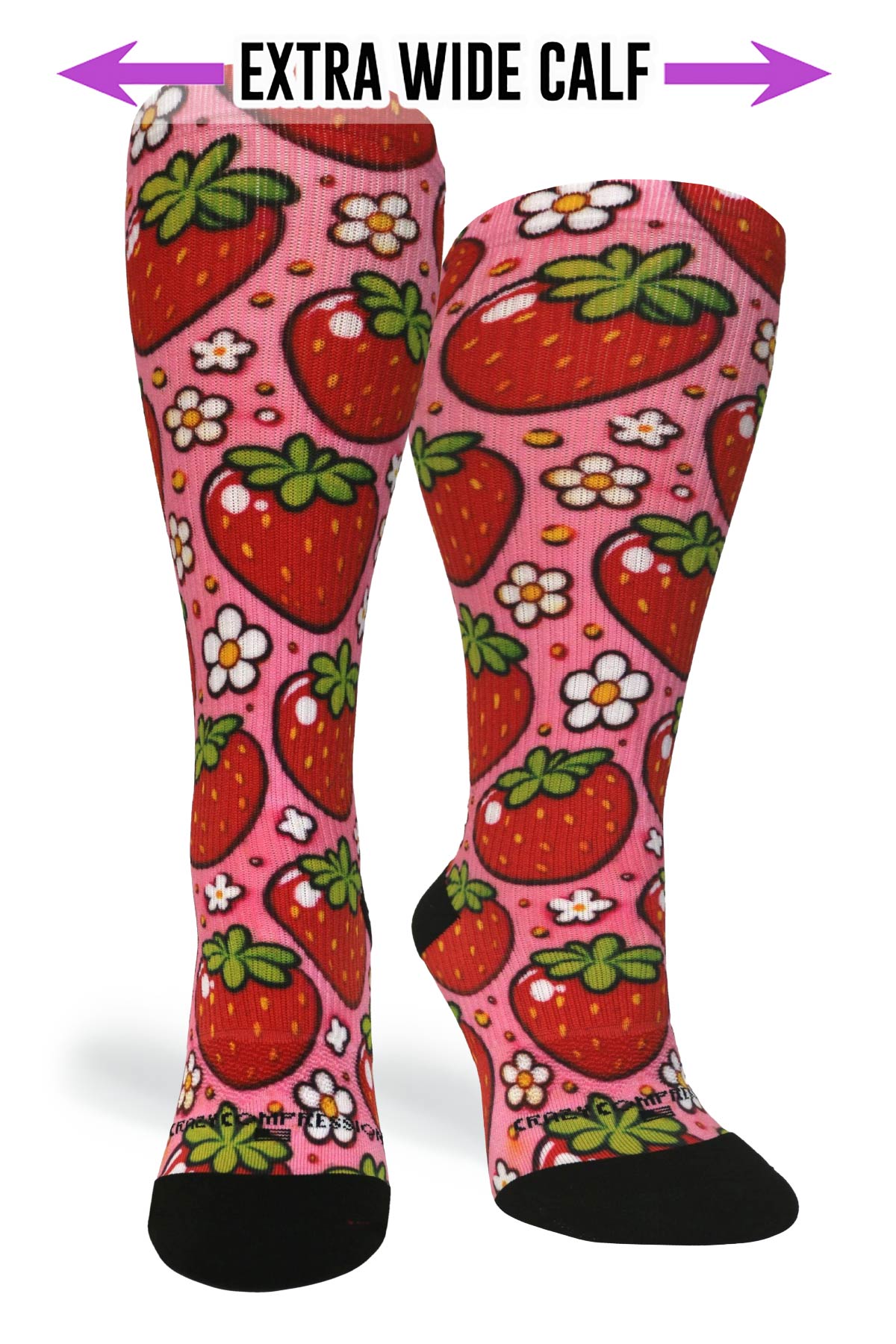 Medias de compresión de venta libre 360 ​​Spring Stripes (estándar y extra anchas) 