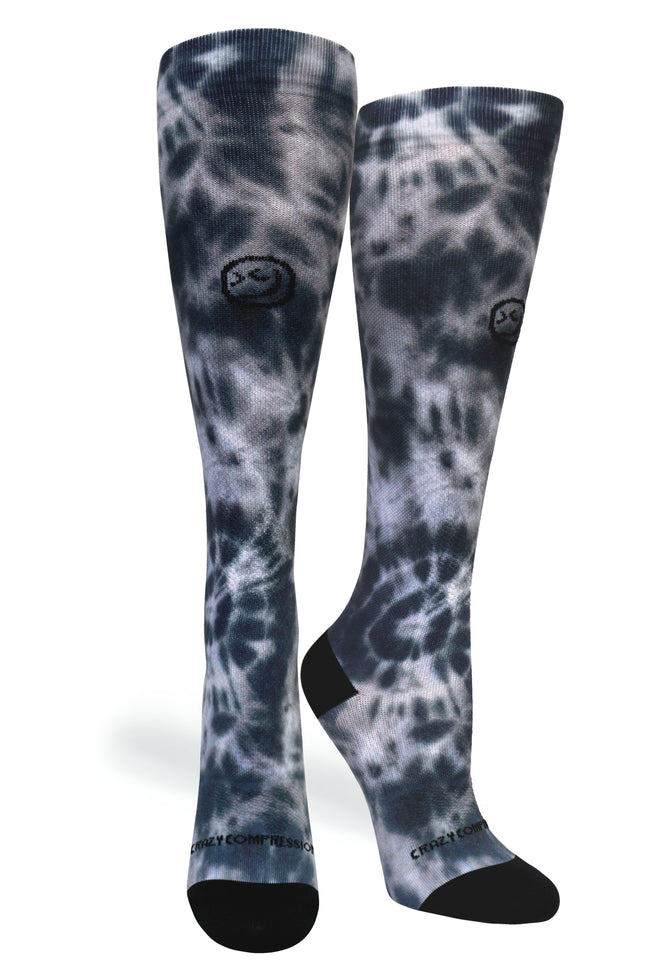 Paquete de 3 pares: 360 Tie Dye Black (estándar y extra ancho) 