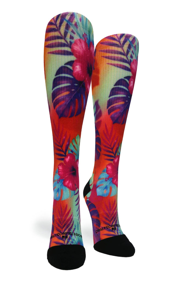 Medias de compresión de venta libre 360 ​​Spring Stripes (estándar y extra anchas) 